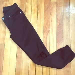 Distressed Hudson black pants jeans